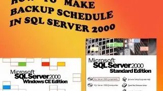 How to create a backup Maintenance Plan in SQL Server 2000