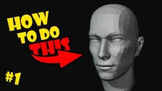 How To 3D Modeling A Realistic Head Part 1 #blender #3dmodeling