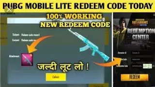 PUBG LITE REDEEM CODE TODAY😱 !! PUBG LITE REDEEM CODE TODAY🔥💯💯