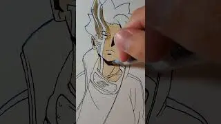 Drawing Boruto Otsutsuki Mode 