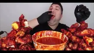 Brendan eats spicy nuclear tenders