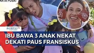 Ibu Bawa Tiga Anak Nekat Terobos Keramaian Dekati Paus Fransiskus, Dapat 3 Kalung Rosario