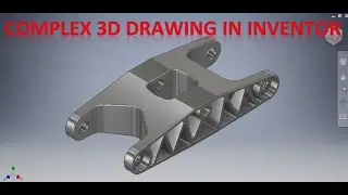Complex 3D Practice Model Drawing in Autodesk Inventor || Car Part in Inventor || Inventor 3d Cad