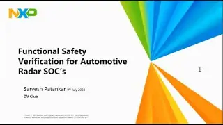 Functional Safety Verification for Automotive Radar SOC’s