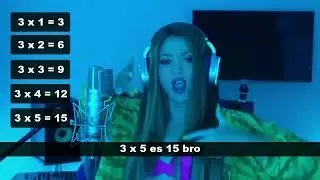 Tabla de Multiplicar del 3 Canción SHAKIRA!!