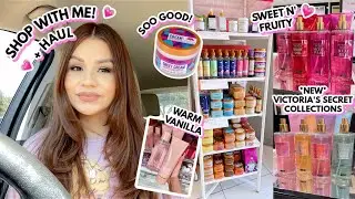 SHOP WITH ME 🛒 + HAUL | *NEW* SUMMER VS & PINK 🍓🍦, TREE HUT & MORE!