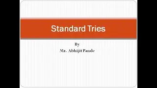 Standard Tries