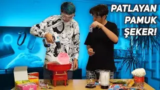 PATLAYAN Şekerden PAMUK ŞEKER Yaptım!