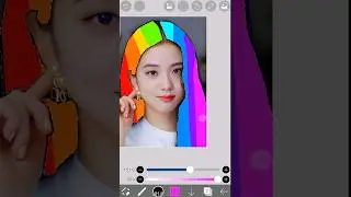 jisoo smudge edit in rainbow Colors 🌈 | 