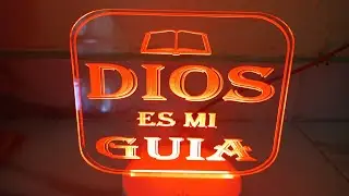 Lámpara Led más acrílico.... Hermoso!!!!