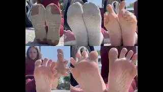 Video 218 - Public Feet Interview, Fresh out the gym, Sweaty Soles - Full vid available