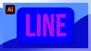How to Fill Text with Lines in Illustrator