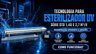 ESTERILIZADOR ULTRAVIOLETA SÉRIE STD 1,40 M³H SEM SENSOR OU ESTERILIZADOR ULTRAVIOLETA SÉRIE STD 2,7