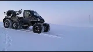 Буровой трэкол!!!спуск с горы )))бованенково!