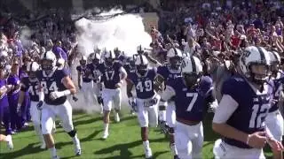 TCU Football Enters the Field Before #TTUvsTCU on 10/29/16