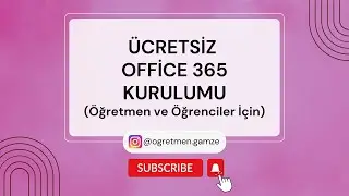 Ücretsiz Microsoft Office 365 Kurulumu(Öğretmen ve Öğrenciler İçin)