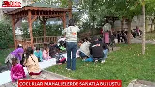 Çocuklar mahallelerde sanatla buluştu