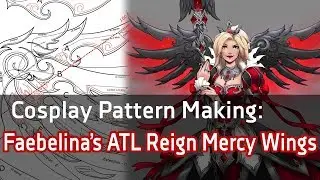 [Cosplay Pattern Timelapse] Faebelina's Atlanta Reign Mercy Wings - Overwatch