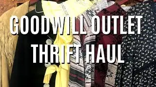 GOODWILL OUTLET THRIFT HAUL TO SELL ON POSHMARK| AUG 2019 | KOSMIC KRISTEN FASHION