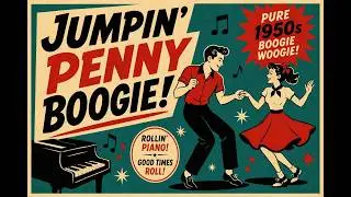 🎹 JUMPIN’ PENNY BOOGIE 💥 | 1950s Piano Dance Hit | Jukebox Classic