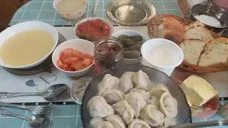 НАШ УЖИН.ДОМАШНИЕ ПЕЛЬМЕНИ.