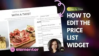 [Elementor Pro Tutorial] Menu Page: How to Edit the Price List Widget