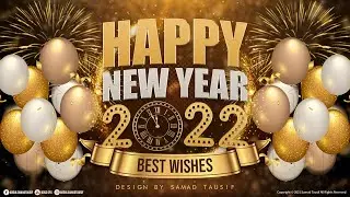 How To Make Happy New Year 2022 Wallpaper/Card/Poster Design | Photoshop Tutorial | BOSS GFX