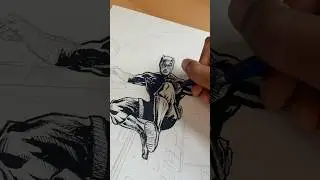 DAREDEVIL INKS 😈🔥✍️#comicart #daredevilbornagain #inkdrawing #mattmurdock #charliecox