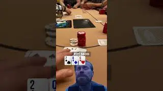 Drunk Doctor is ALL IN BLIND for $400! #poker #pokershort  #casino