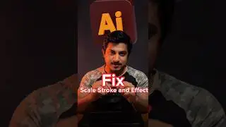 How to Fix Scale Strokes and Effects in Adobe illustrator | tips and tricks #shorts #illustrator
