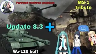 (world of tanks blitz) review#8: update 8.3 link + MS-1 tribute ( hatsune special )