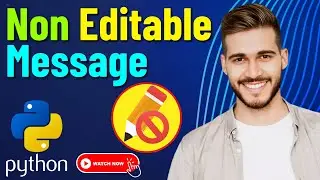Non Editable Python MessageBox in tkinter Python for Beginners | Python MessageBox