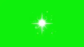 Green Screen Sparkle | Chroma Key | No Copyright