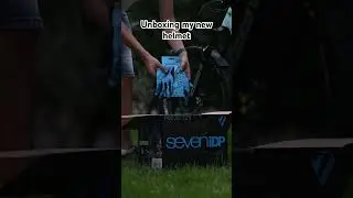 Unboxing my new helmet from @RideshopRo  🥰 #mtb #norco #mountainbike #asmr #downhill #sevenidp