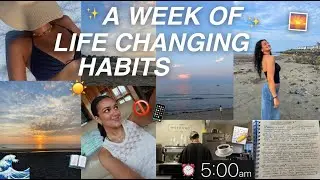 doing 5 life changing habits everyday for a week
