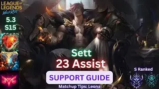 Wild Rift Sett Support Guide - Counter Engage Tips - Build, Runes, Gameplay