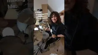 Girl drummer shreds
