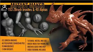 Build monsters in ZBrush with Mutant Maker