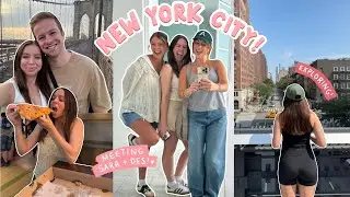 I'M IN NEW YORK CITY!! 🚕🗽🍎 meeting Des + Sara!! exploring + taste tests!