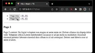 React Router in Vite