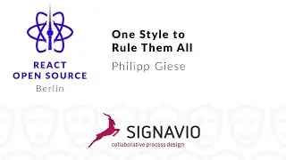 One Style to Rule Them All – Philipp Giese