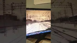 Проезд электропоездом  красного маршрутного светофора и минута до лобового столкновения в Одинцово..