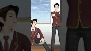 Cewe² pada datang cowo² sudah cool+ganteng??!#sakuraschoolsimulator #capcut waw