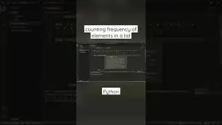 Counting Frequency of Elements in a List | Python