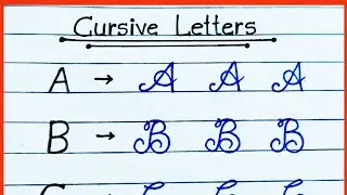 Cursive writing a to z || How to improve cursive writing|| लिखावट सुधारे