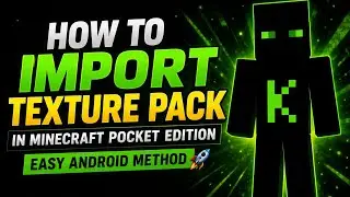 How to Import Texture Pack in Minecraft Pocket Edition (Easy Android Method) 🚀