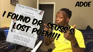 Chill Beat: I FOUND DR. SEUSS'S LOST POEM!!!