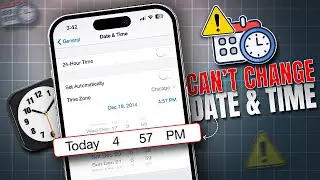 How To Fix iPhone Date & Time Not Changing | Fix Can't Set Time Manually on iPhone