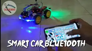 Cara membuat robot smart car bluetooth 2driver 4wd arduino