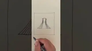 Sketch of Shahyad Tower (Azadi tower) in Iran, Tehran #shorts #iran #azadi #tehran #architecture